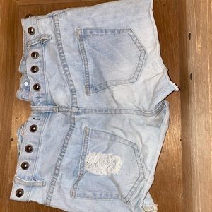 Blue jeans shorts